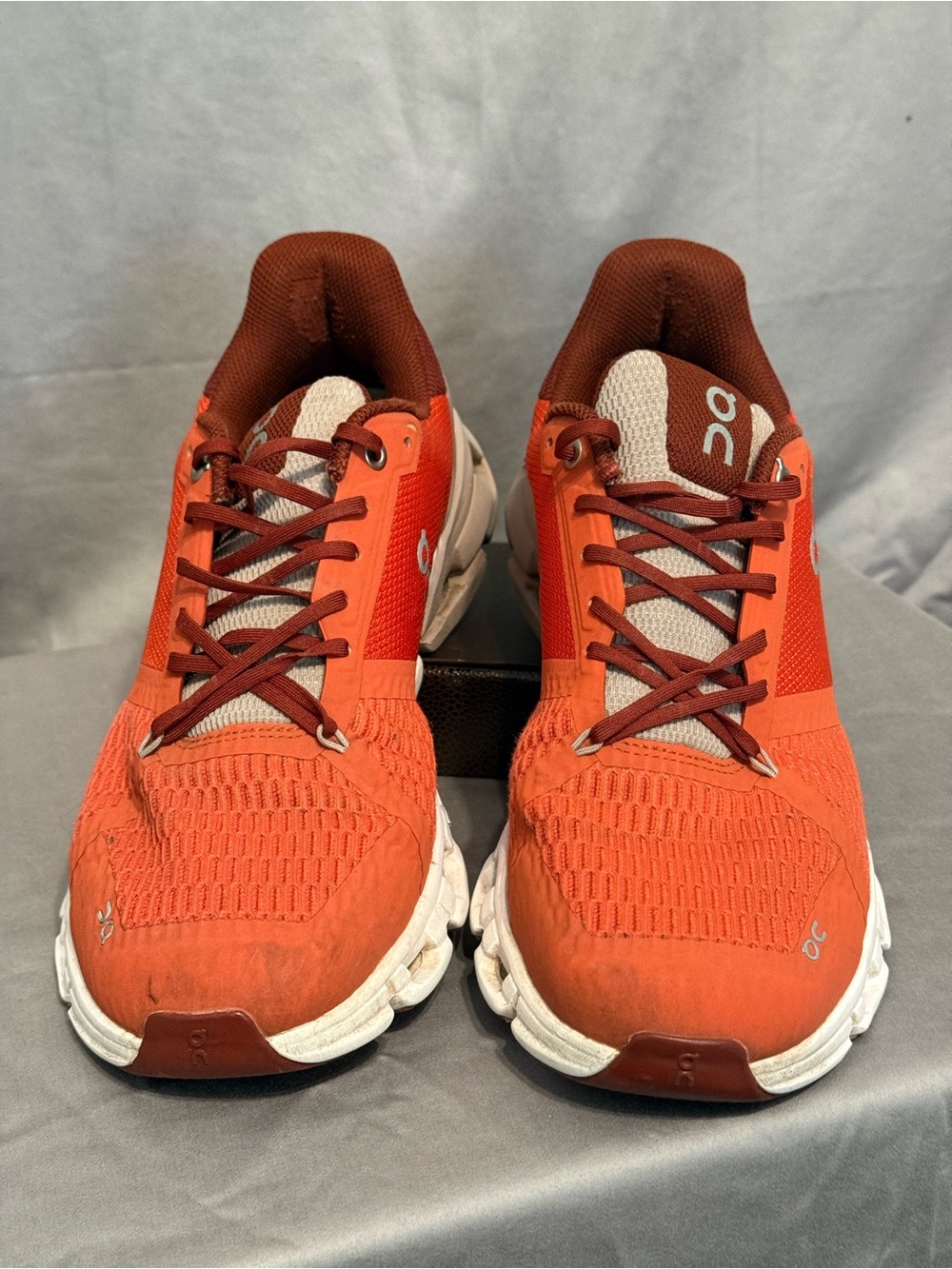 On Running Women’s Cloudflyer Orange Athletic Running Shoes size 10